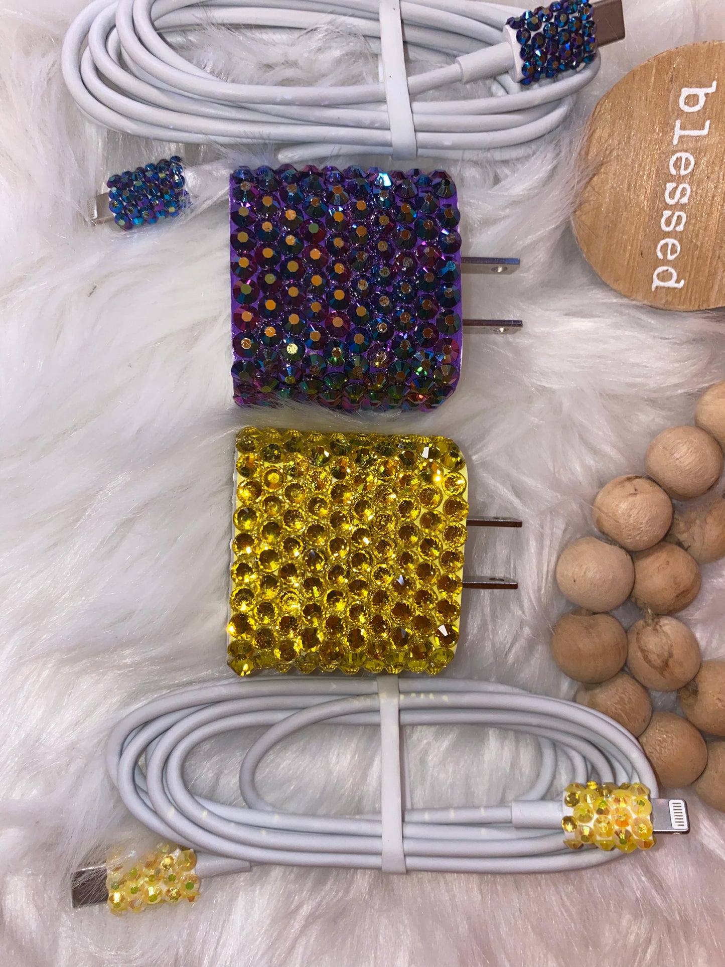 Custom Rhinestone USB Fast Charger