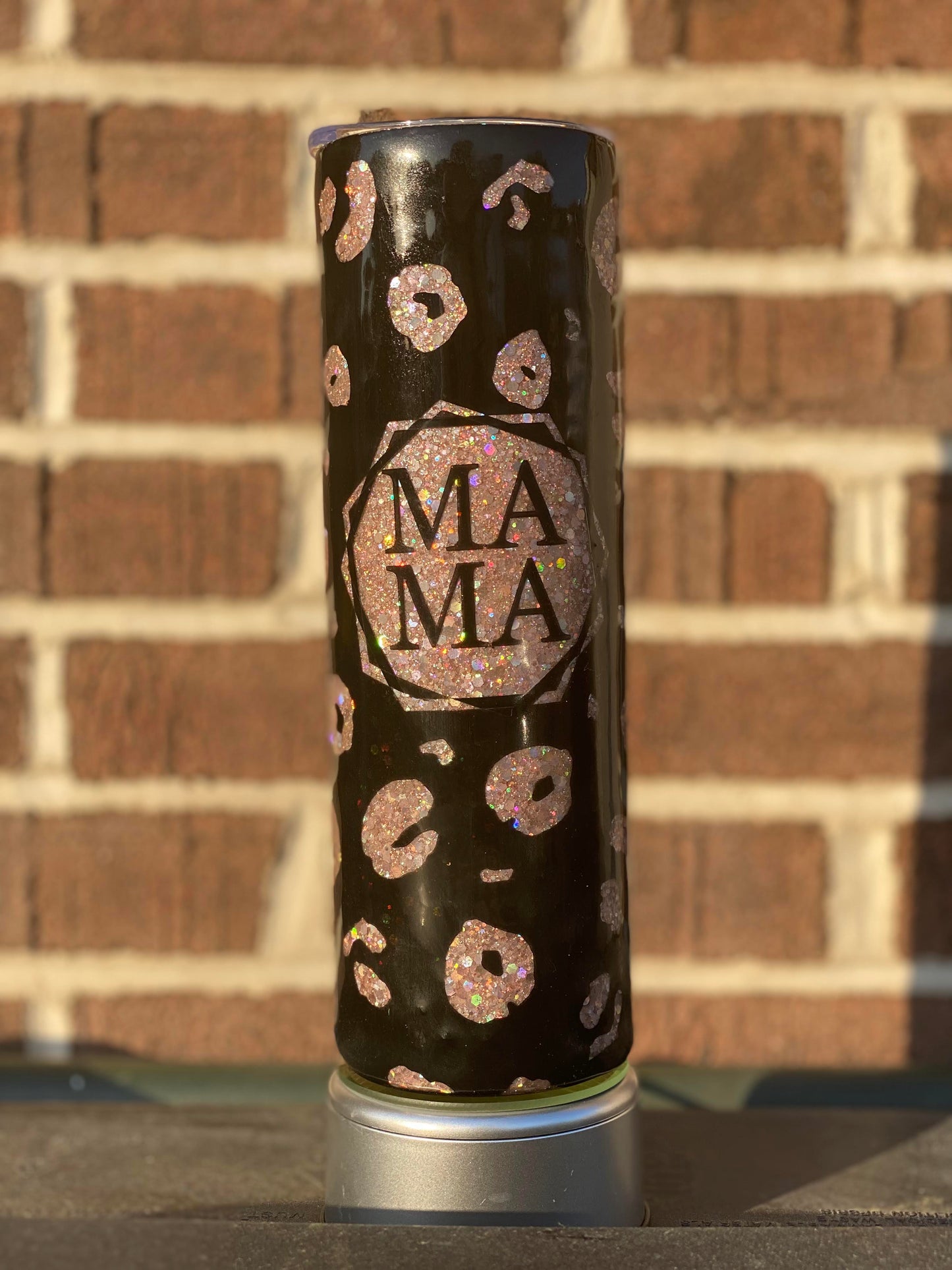Peek-A-Boo Leopard MaMa Tumbler- 20 oz Skinny
