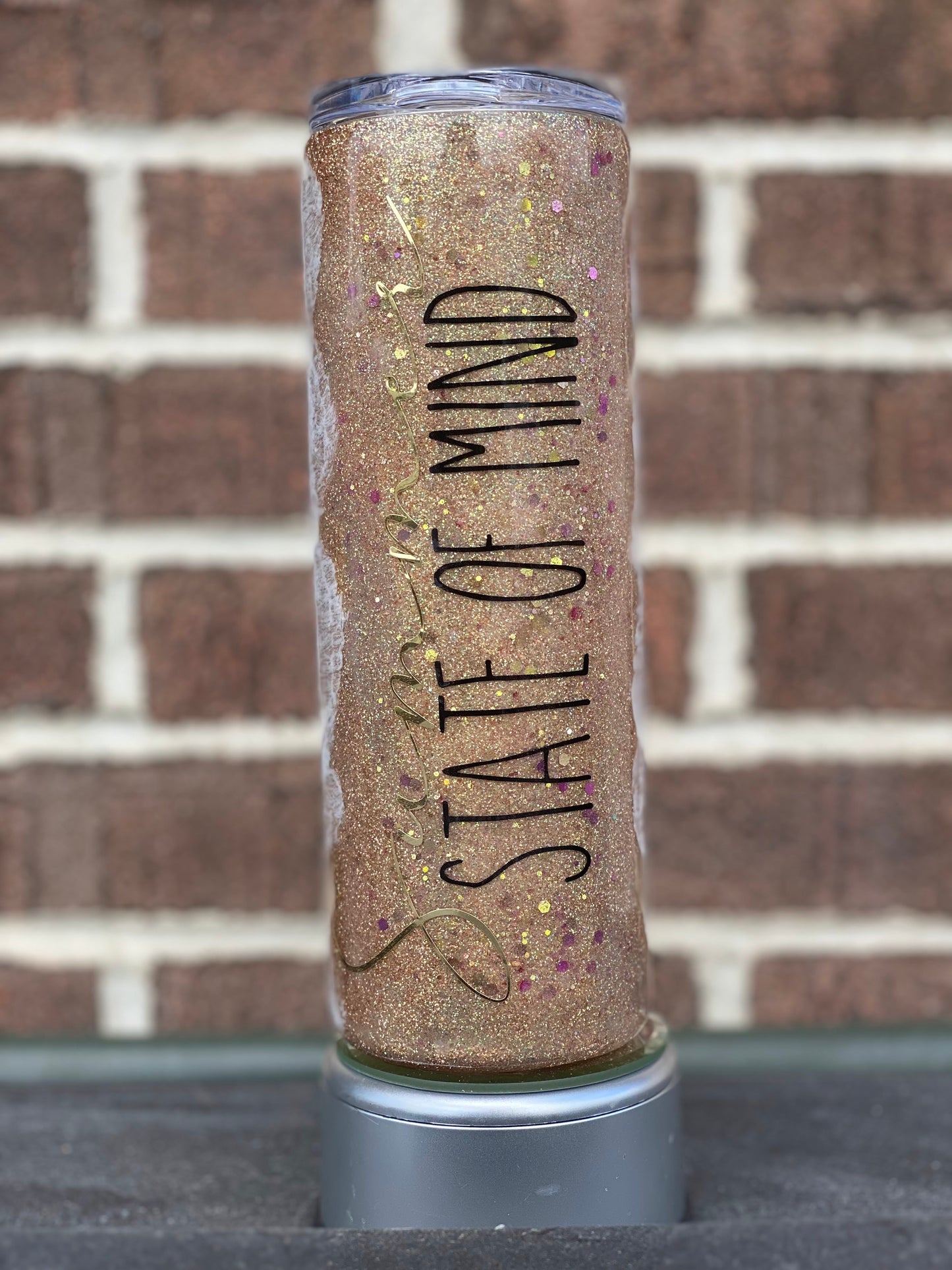 Vertical View Beach Tumbler- 20 oz Skinny