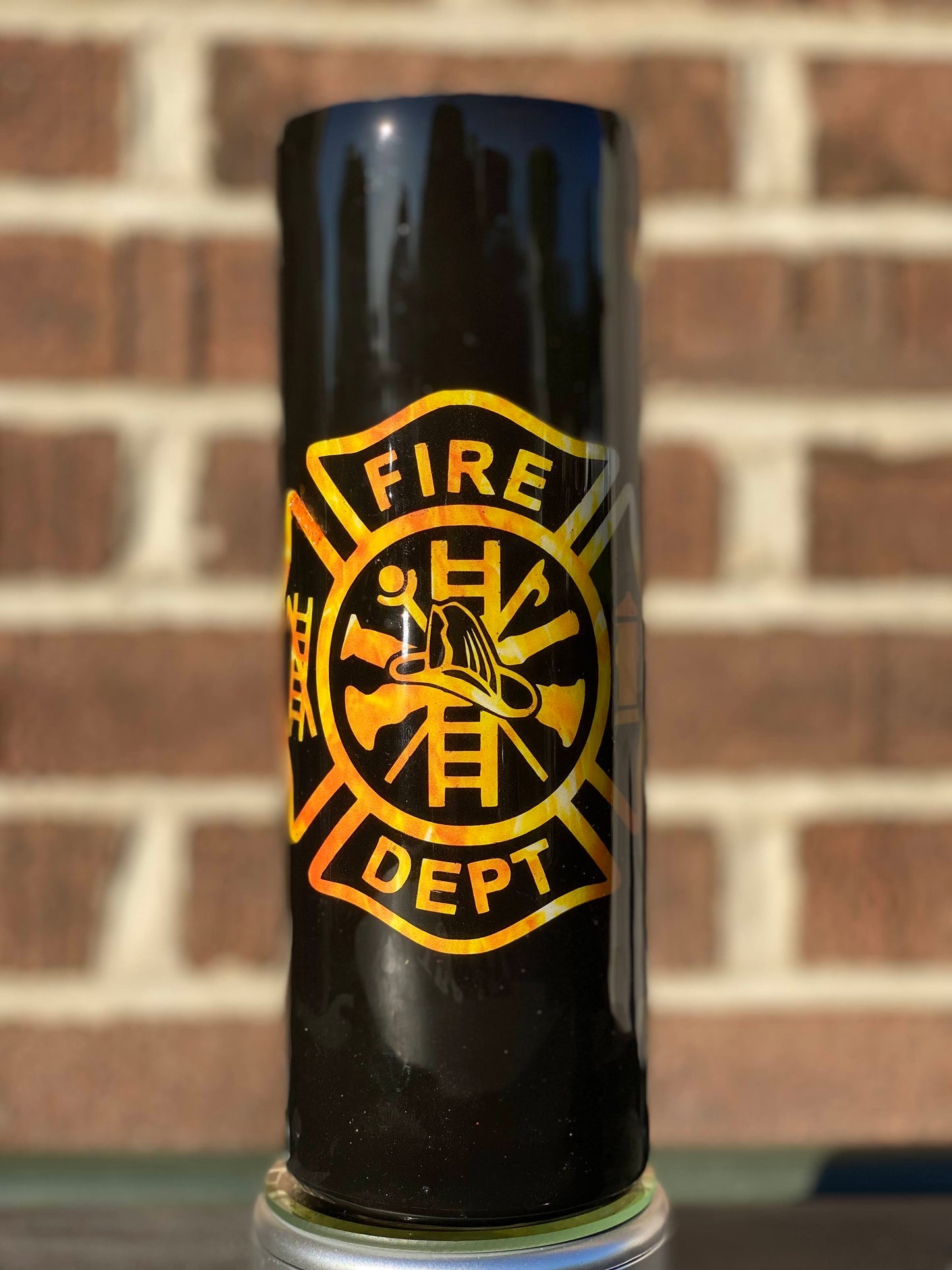 Fire Fighter Tumbler - 20 Oz Skinny