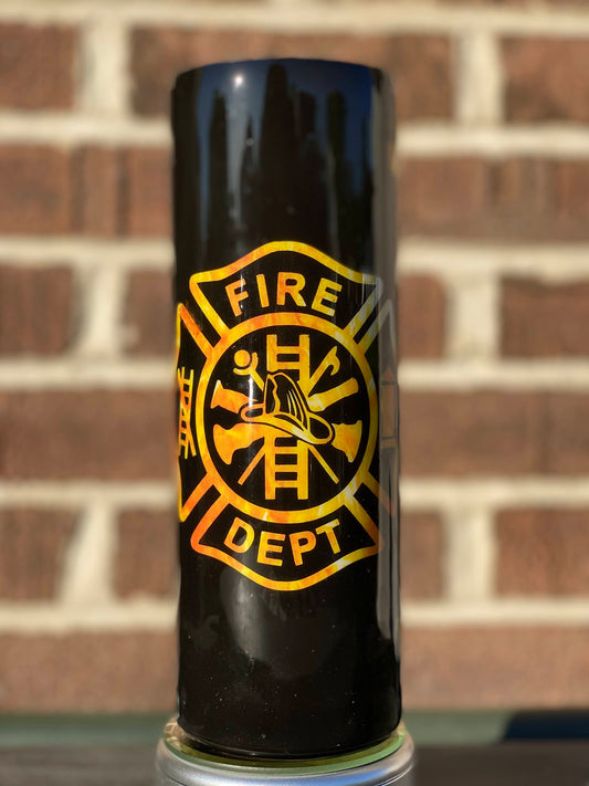 Fire Fighter Tumbler - 20 Oz Skinny