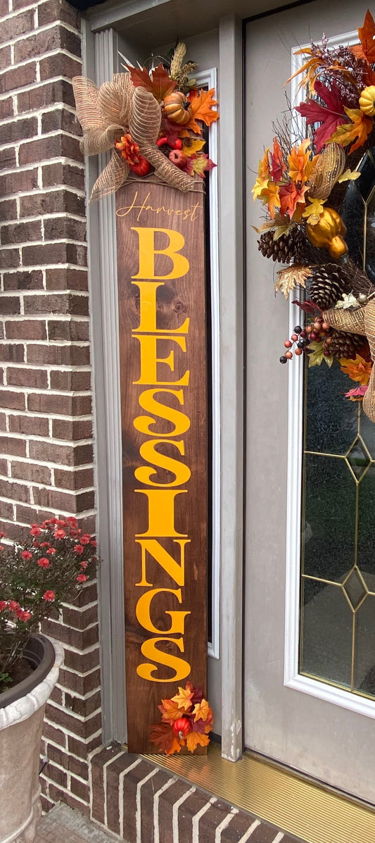 Tall Wood Porch Signs