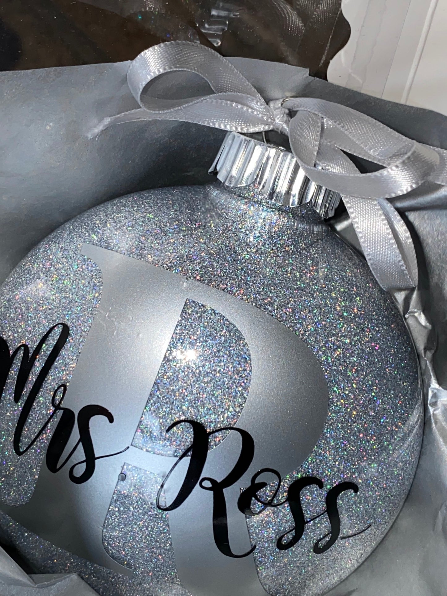 Custom Glitter Ornament