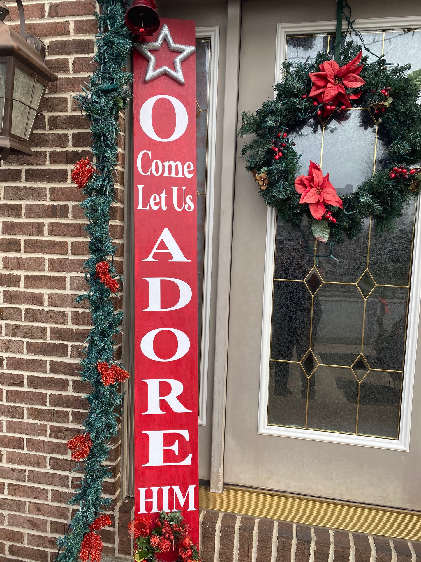 Tall Wood Porch Signs