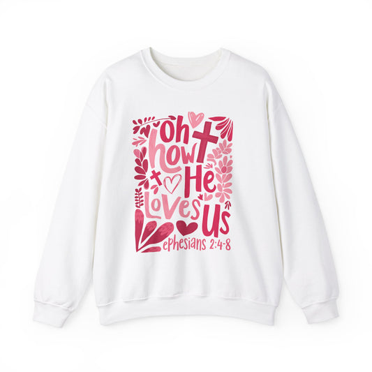Loved Beyond Measure Valentine's Day Crewneck Sweatshirt