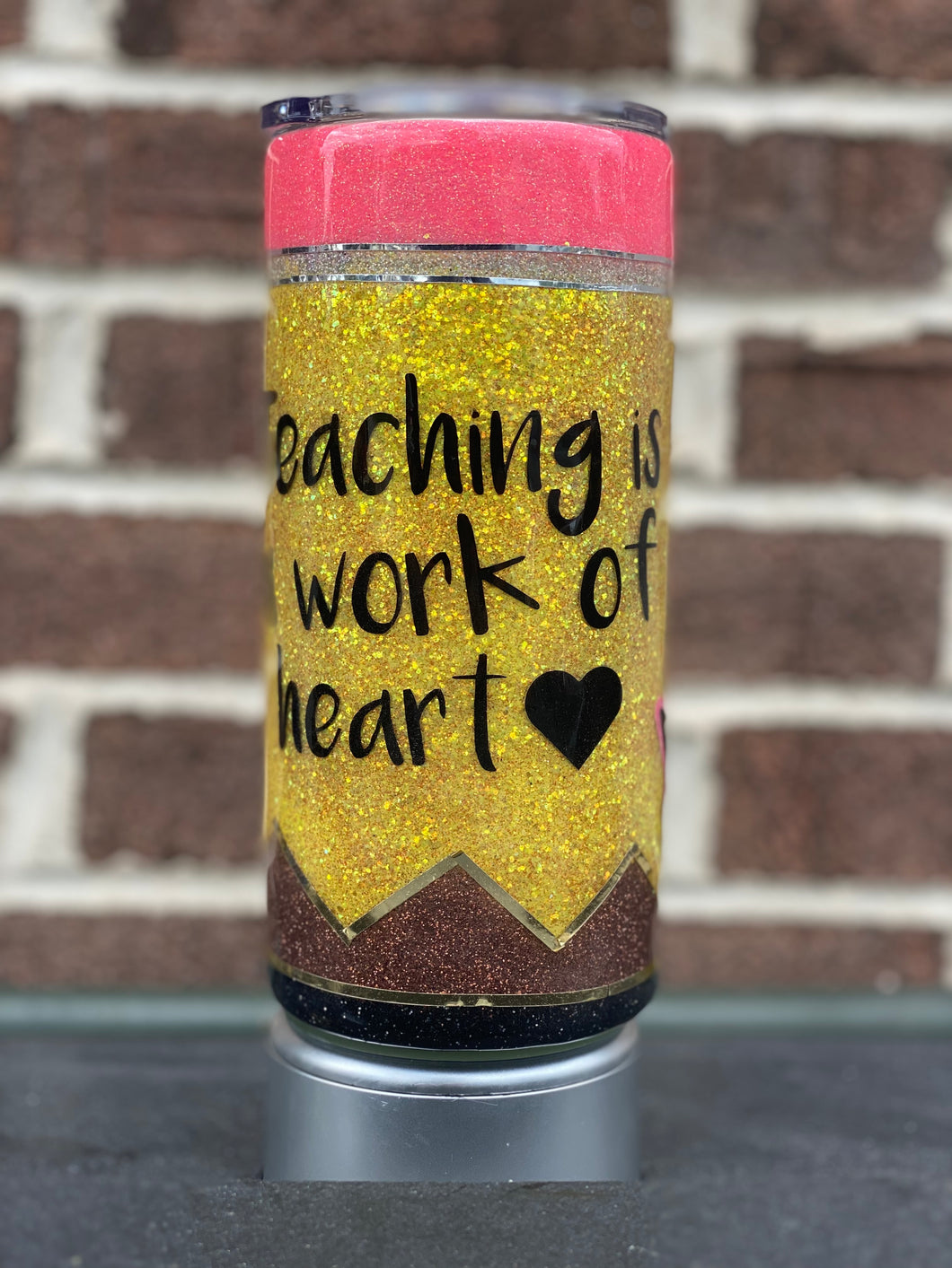 Pencil-Teacher tumbler- 20 Oz Plump
