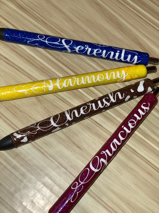 Customized Ink Joy Glitter Pen